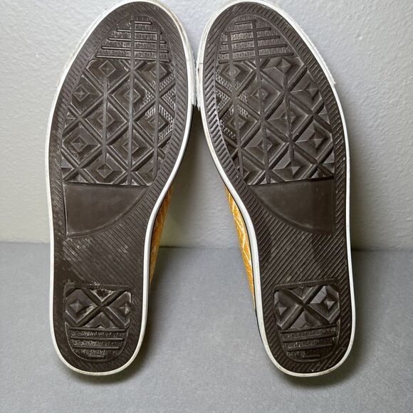 Eclectic Array Embroidered Sneakers Shoes Sz 9 Yellow Aztec Artisan Handmade - Picture 6 of 10